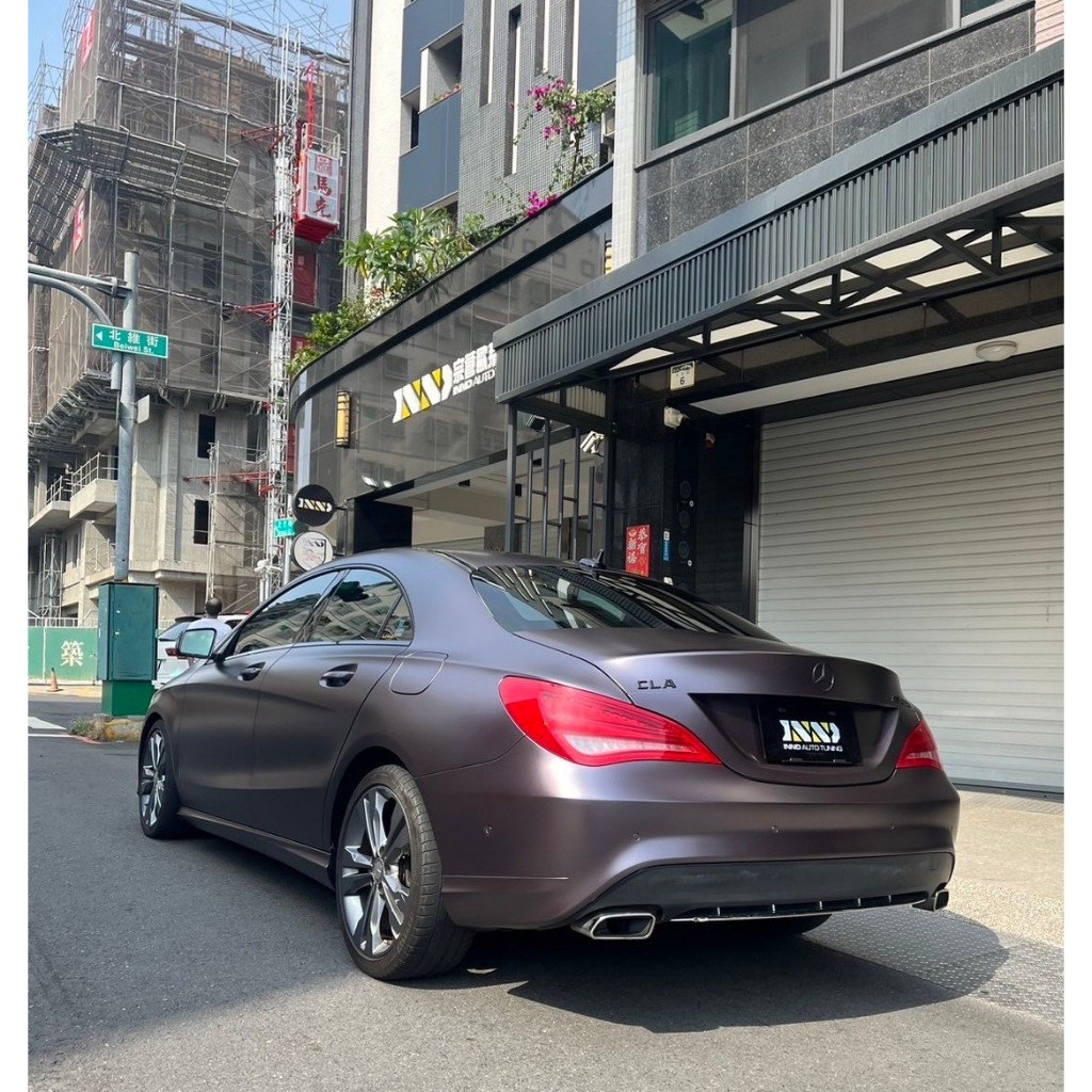 - 宗蒼車身設計 - BENZ CLA W117 全車改色包膜 電光鎢鋼 車體包膜 車膜 改色