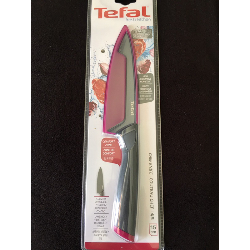 tefal 特福 鈦金 不沾 主廚刀 15cm