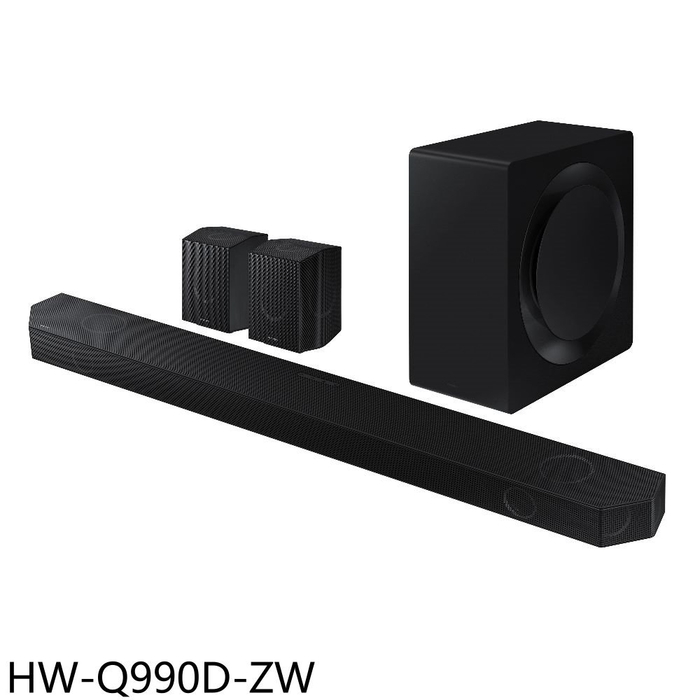 三星【HW-Q990D-ZW】11.1.4聲道全景聲微型劇院SoundBar音響(7-11商品卡1500元)