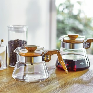 💕哈日媽咪的愛敗日記💕 日本HARIO V60 橄欖木 耐熱玻璃壺 / 濾杯