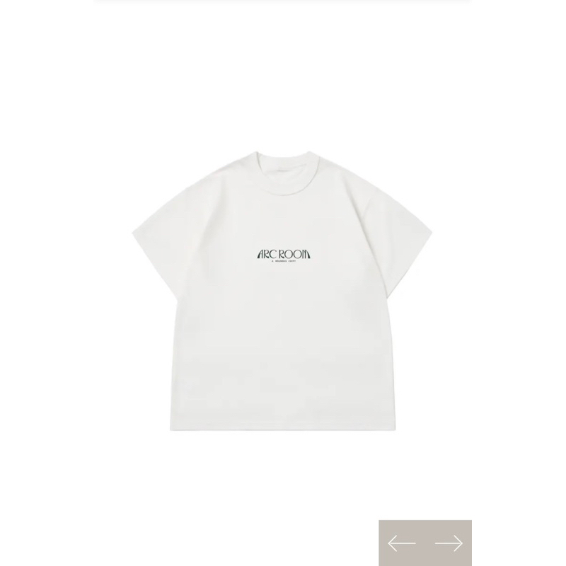 ARCROOM LOGO TEE 白色3號