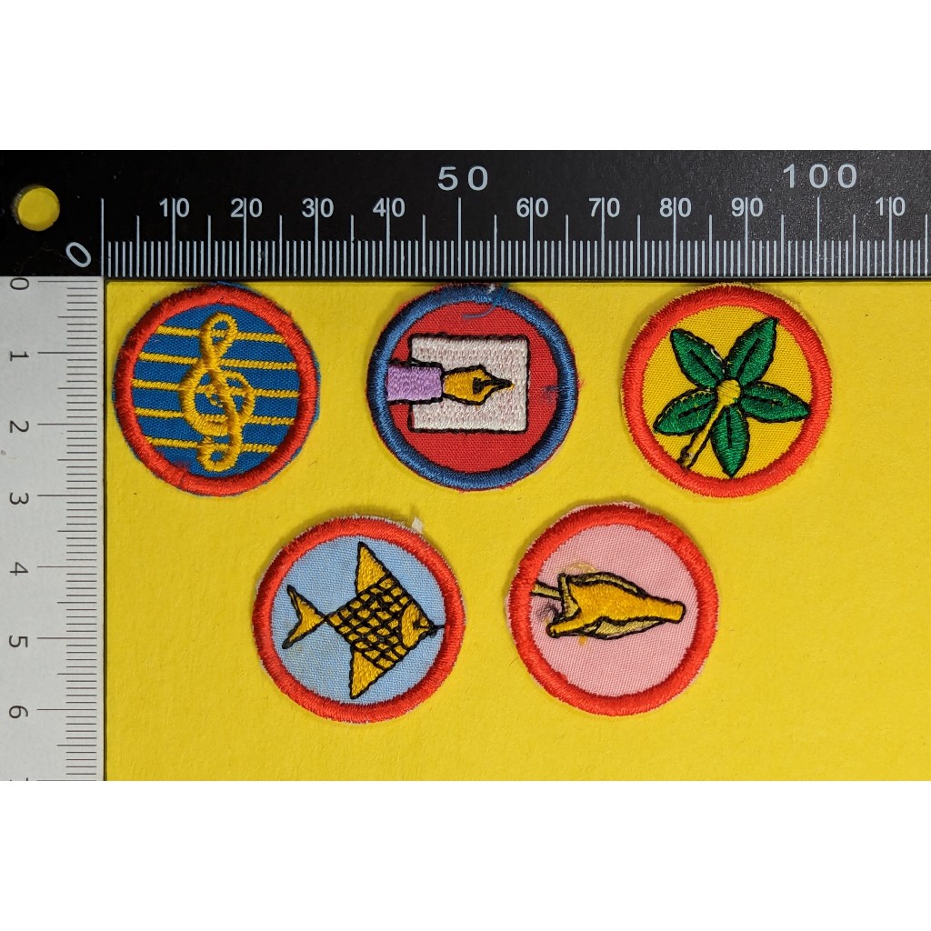 馬來西亞女童軍-1990年代專科章-(全系列已退役)一套5個 -徽章制服臂章布章 [#d1-3]