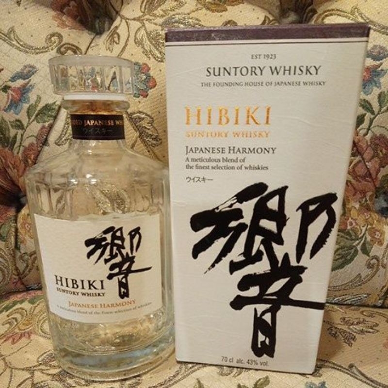 Hibiki Hamony 響 日本威士忌 700ml 威士忌 空酒瓶 +紙盒 展示 空瓶