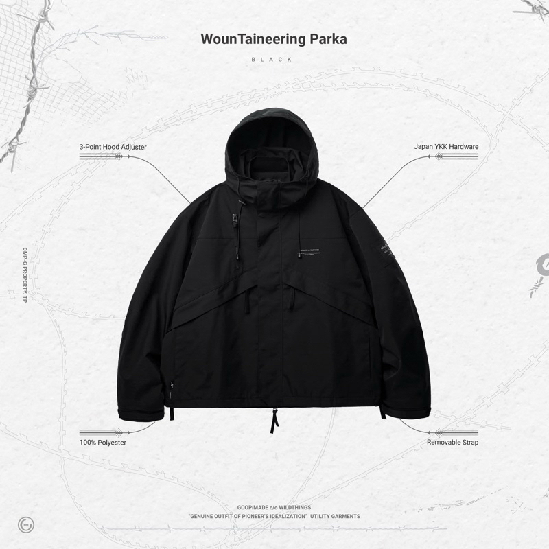 GOOPI GOOPiMADE x WILDTHINGS WounTaineering Parka