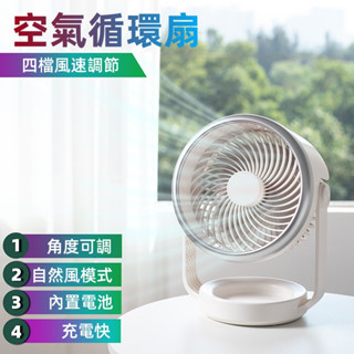 智慧數顯 Type-C小風扇可充電 桌面迷你家用辦公室 靜音迴圈電風扇 小風扇 AC風扇