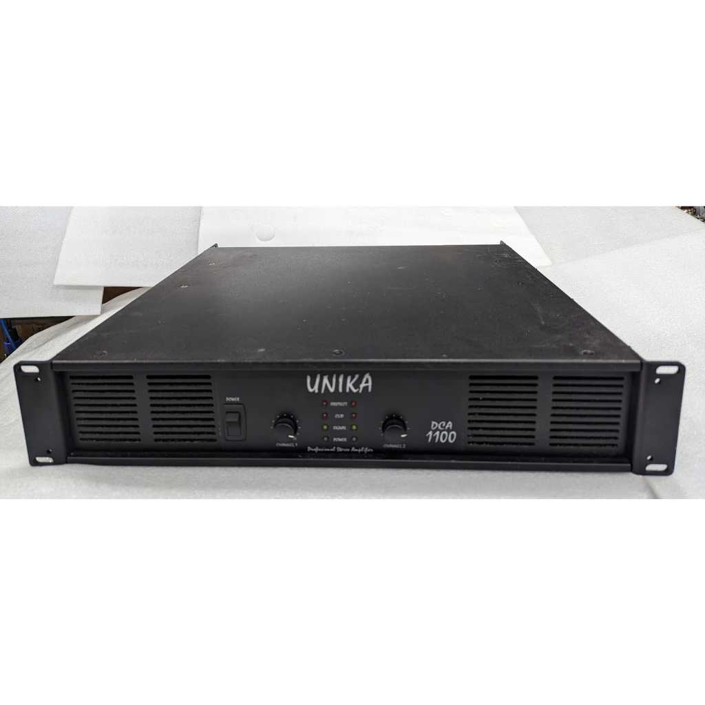 高點舞台音響 二手 中古 後級 品牌 : unika 型號 : DCA-1100 後級擴大機  ．高效能大功率環形變壓器