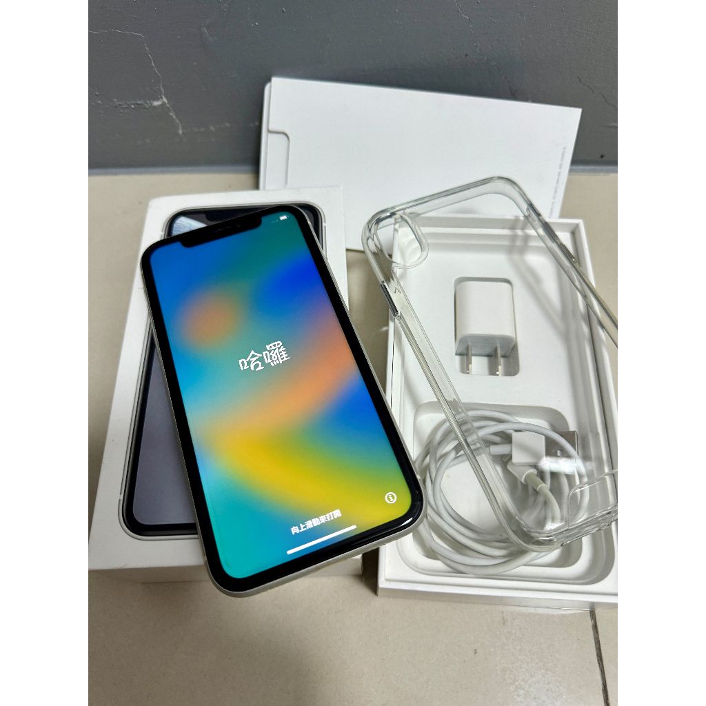 Apple IPhone XR 64G 白色6.1吋  二手蘋果手機 (全機包膜)