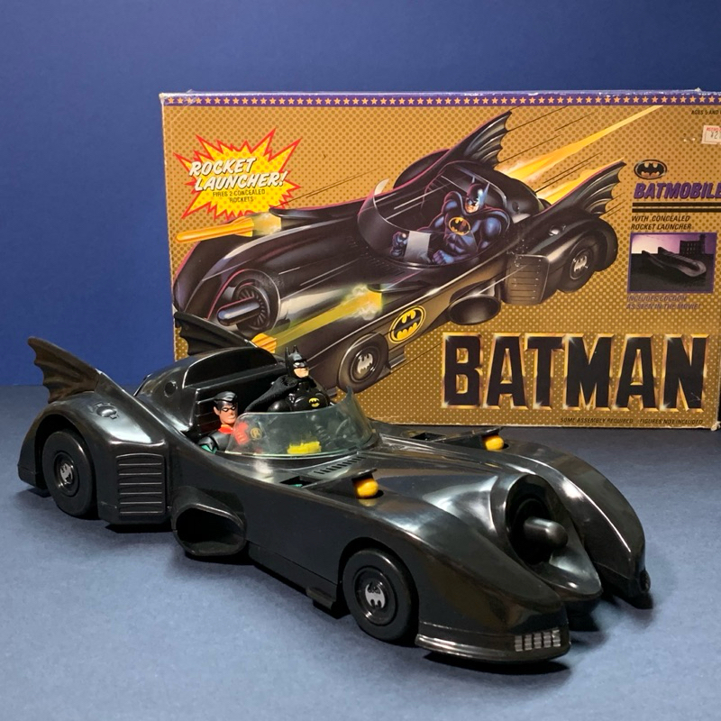 🔥少見🔥1989 Kenner 蝙蝠俠 敞篷 隱形車衣 蝙蝠車 toybiz Batman （有盒，附兩個人偶）