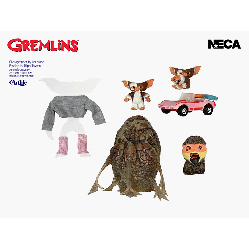 Artlife ㊁ NECA Gremlins GIZMO Accessory Set 華納 小精靈 跑車組