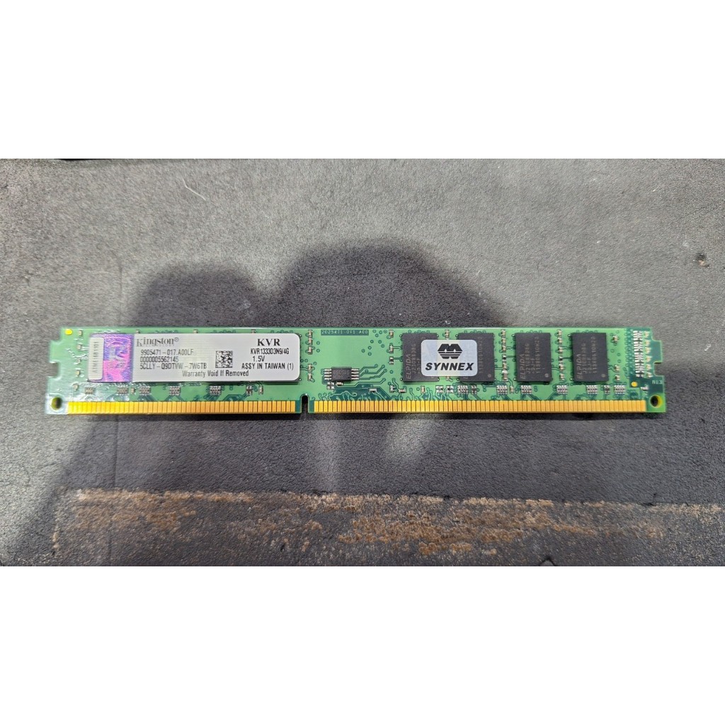 金士頓 DDR3 4G記憶體 KVR1333D3N9/4