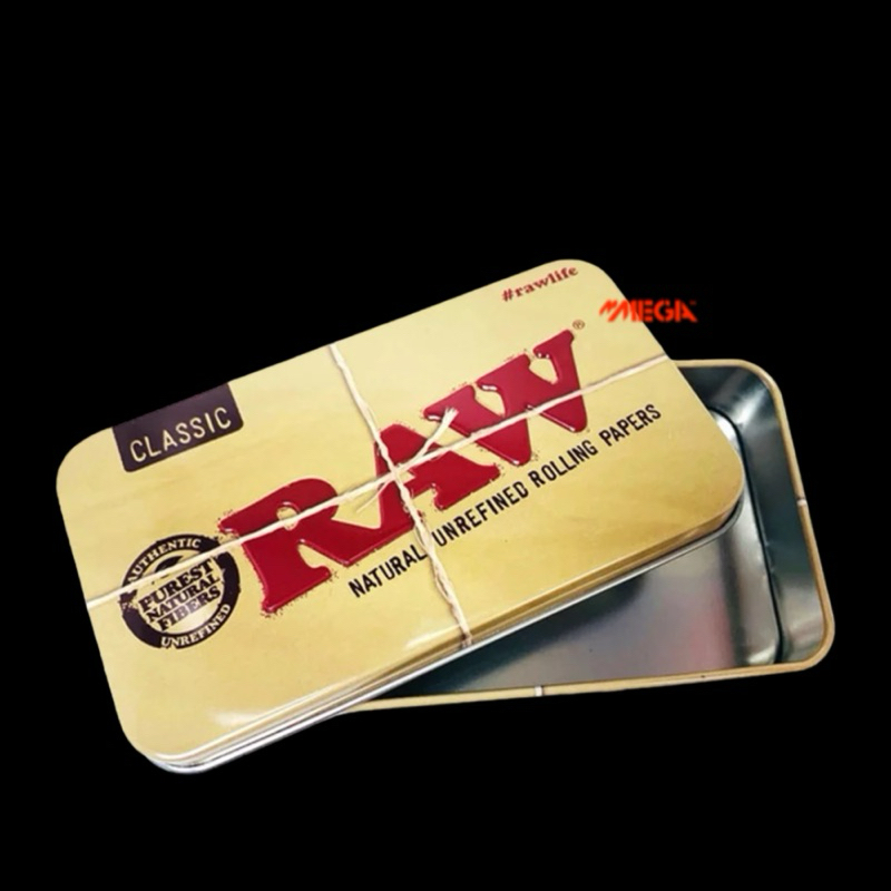 【MEGA】免運 美國熱銷 煙盒 菸盒  儲藏盒 收納盒 防潮盒 馬口鐵盒 鐵盒置物盒 儲物盒 便攜盒 Raw Case
