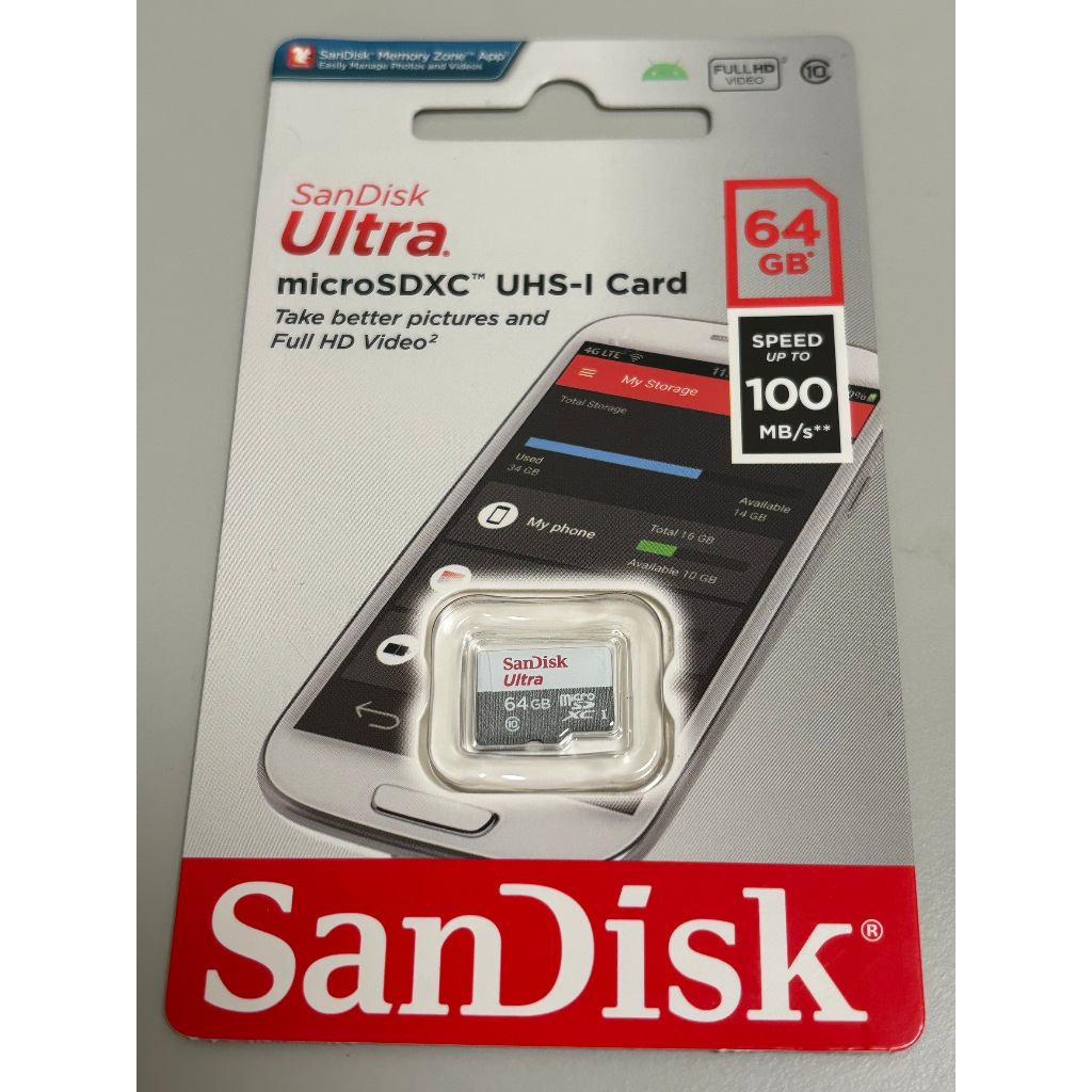 (全新) SanDisk Ultra microSDXC UHS-I Card 64GB