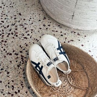 新款🔺Onitsuka Tiger Mexico 66 Slip-ON 象牙奶油 藍色 懶人鞋 1183A360-205