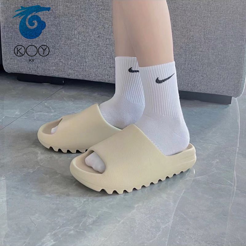 韓國代購 Adidas Yeezy Slide 軟底 椰子拖鞋 戶外拖鞋 家居涼拖 骨白FW6345 黑磨砂HQ6448