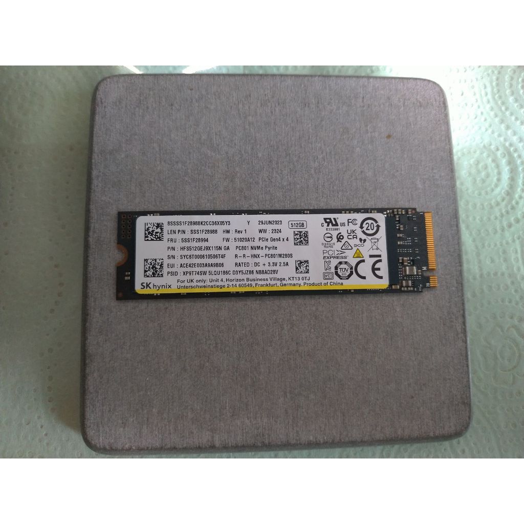SKHynix PC801 M.2 Gen4 512GB SSD 固態硬碟 P44 Pro OEM