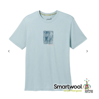 【Smartwool】中性圓領短袖塗鴉T恤/山林意象『鉛灰』SW017097 戶外 露營 登山 健行 休閒 時尚 短袖