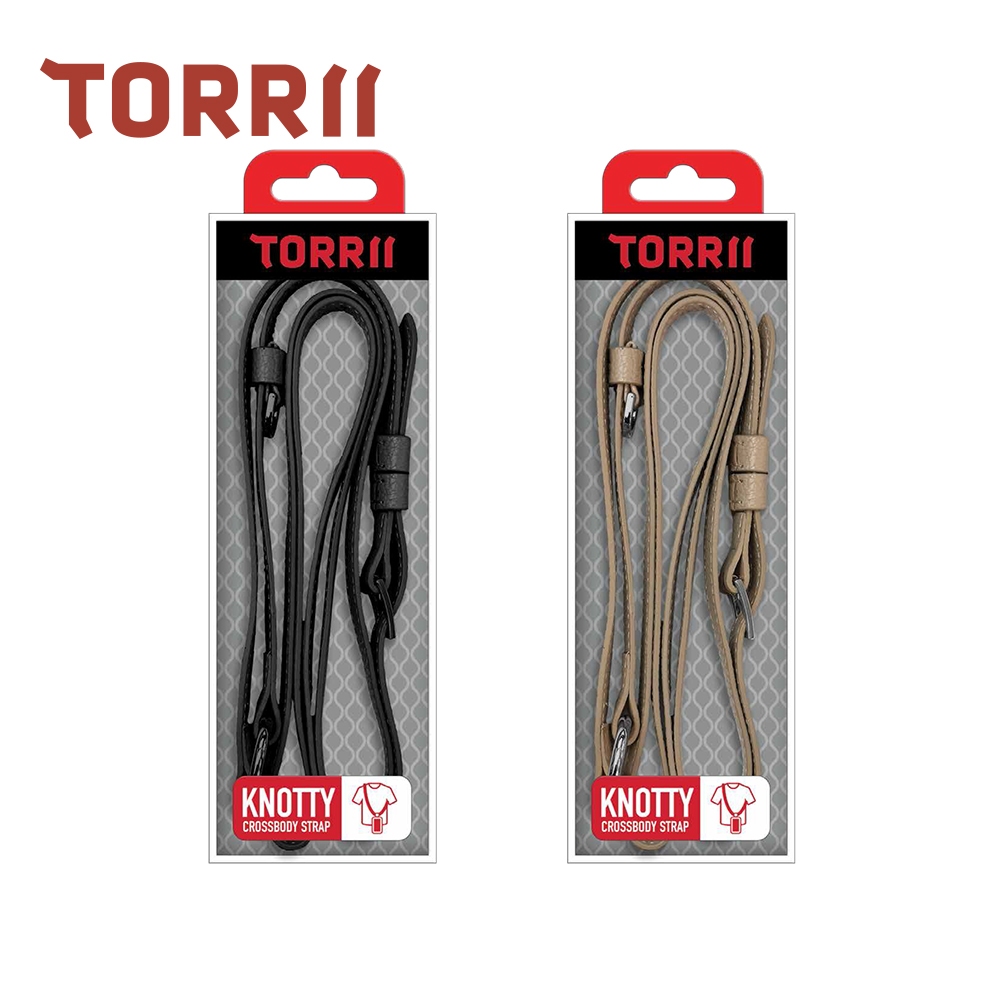 【TORRII】KNOTTY 經典皮革手機掛繩 ( 經典黑、奶茶棕 )