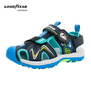 GOODYEAR固特異【玩趣酷夏】童鞋 磁扣護趾運動涼鞋 藍 / GAKS48916/K Shoes Plaza