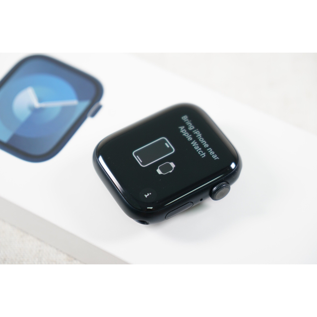 蘋果 Apple Watch S9 45mm 午夜色 S/M 運動錶帶 GPS A2980 保固中