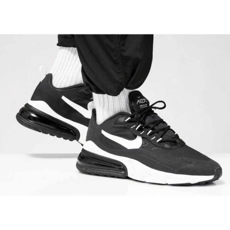 (二手) Nike Air Max 270 React 黑白 BLACK WHITE