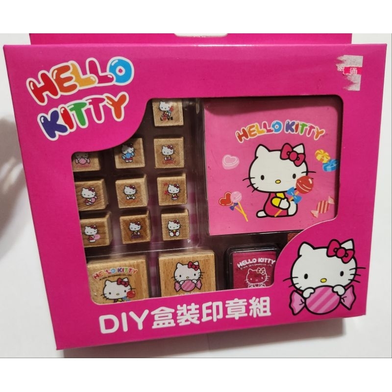 kitty diy盒裝印章組全新