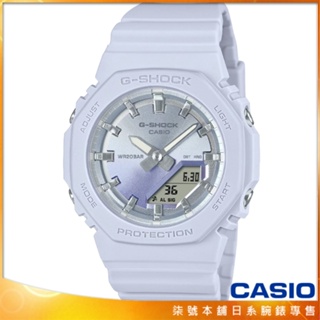 【柒號本舖】CASIO 卡西歐G-SHOCK WOMAN農家橡樹電子膠帶錶-水藍 / GMA-P2100SG-2A