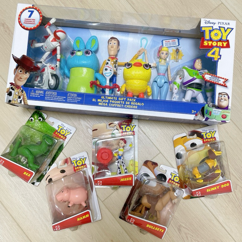 二手｜全新未拆💥 TOY STORY 玩具總動員4 胡迪 巴斯 翠絲 紅心 火腿豬 抱抱龍 彈簧狗 玩具 公仔 吊卡