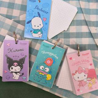 💗正版現貨💗三麗鷗 單字卡 方格 萬用卡 卡片 kitty 庫洛米 怕洽狗 凱蒂貓 人魚漢頓 可愛 卡通 學習 名片