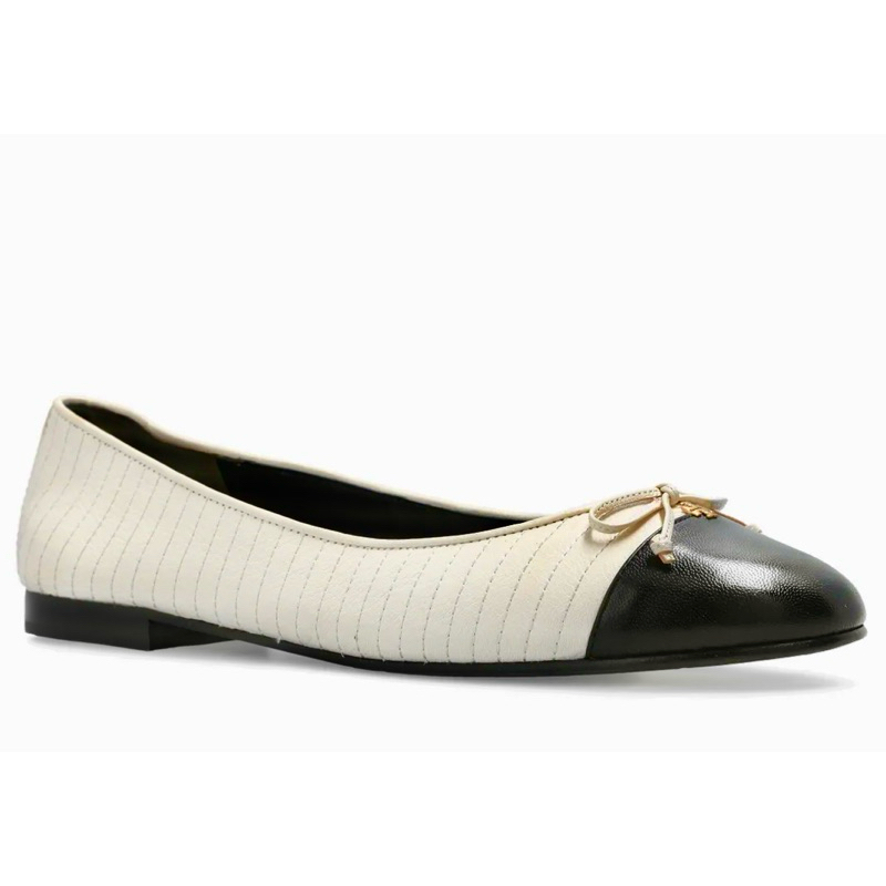 Tory Burch Tory Burch Bow-Detailed Ballet Flats縫衍平底鞋