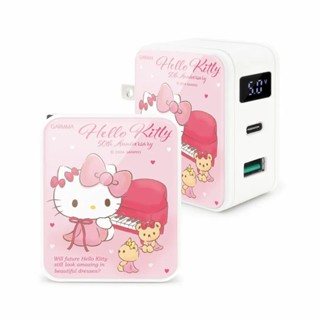 Hello Kitty Type-C & USB PD快充雙孔充電器 充電器 快充頭 豆腐頭 快充 未來系列