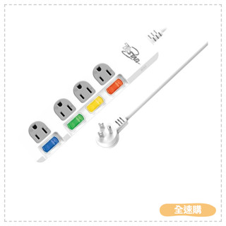 【全速購】TCSTAR 4切4座延長線-12尺 TCP-4846