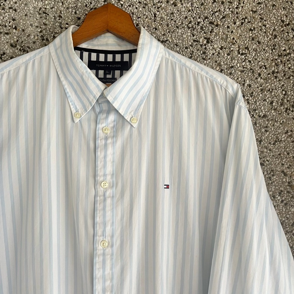 [Oldman Vintage]Tommy Hilfiger 襯衫 復古 長袖 古著 L號 T41