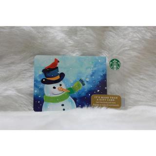 星巴克 STARBUCKS 美國 2016 6127 聖誕雪人 隨行卡 儲值卡 星巴克卡