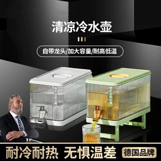 《臺灣現貨》【免運+快速出貨】夏日清涼冷水壺 冰箱冷水壺帶龍頭 大容量涼水壺 冷泡壺 泡茶裝果汁飲料桶 4.5L加大容量
