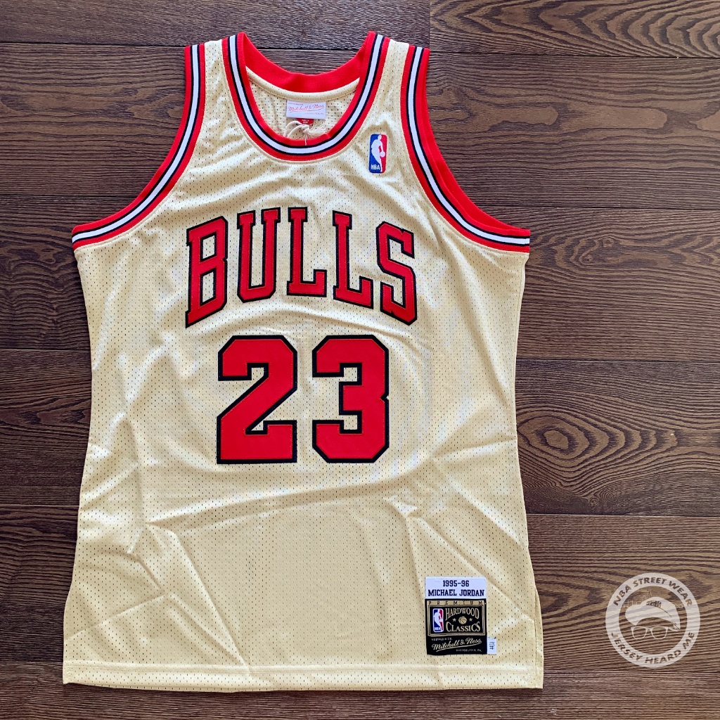 【球衣藏家】Michael Jordan 1995-96 Premium Gold 黑標系列 M&amp;N AU NBA 球衣