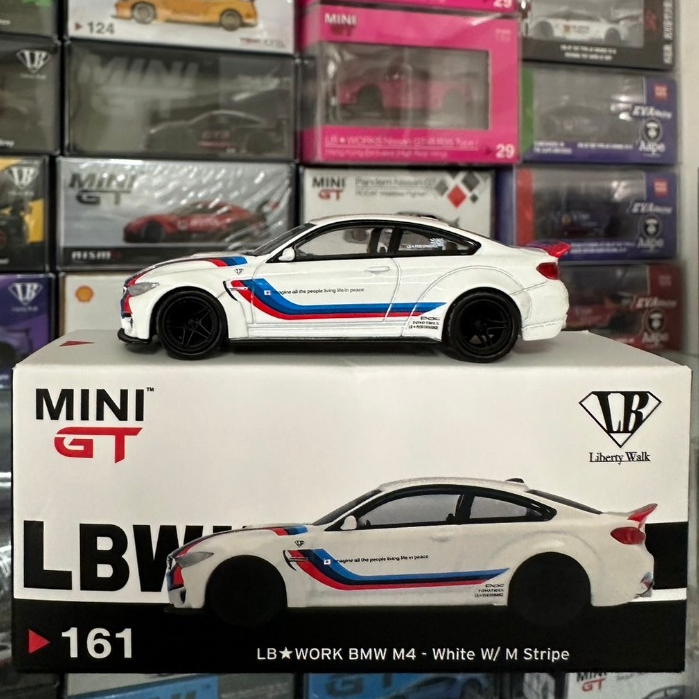 泡泡TOYS MINI GT 161 BMW M4 白色 已拆美品含膠盒