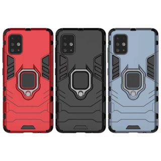 【手機寶貝】 黑豹防摔手機殼 Galaxy A51 鋼鐵指環支架手機殼 SM-A515F 防摔殼 三星 A51手機殼