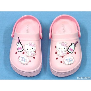 【824706】☆.╮莎拉公主❤ 台灣製造 Hello Kitty 凱蒂貓 女童果凍鞋/雨鞋/布希鞋