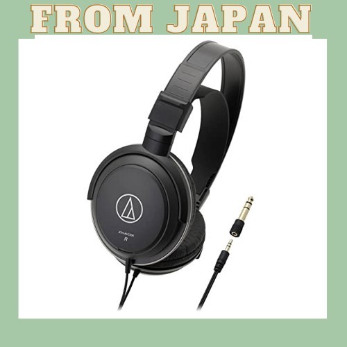 [直接日本] Audio-Technica ATH-AVC200 耳機有線音樂和電影觀看/有線 3m/6.3mm 標準/