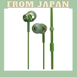 [直接日本] 索尼有線耳機 MDR-EX155 ： 運河型綠色 MDR-EX155 G