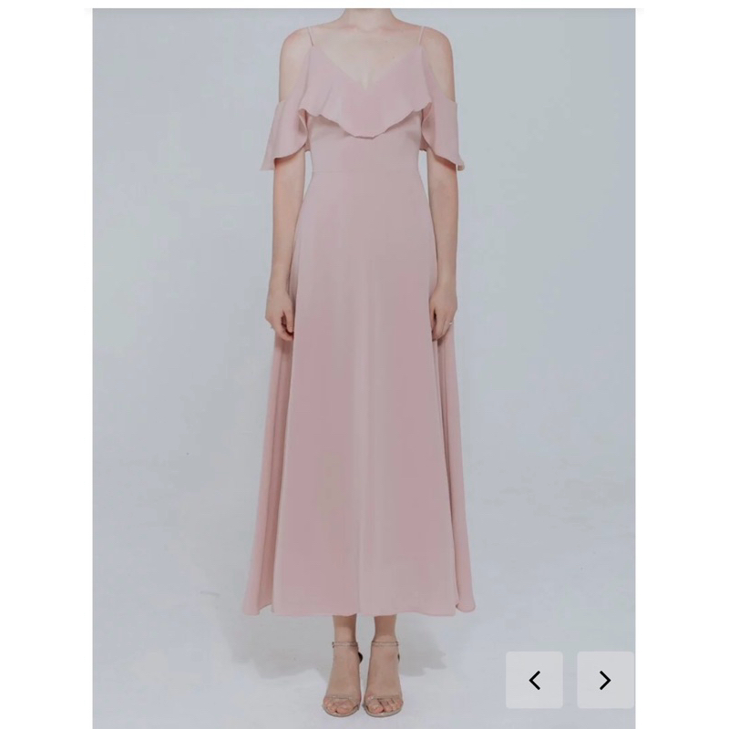 Caspia Lili 輕婚紗品牌 TIANA 洋裝淺粉色 S號（全新）可議價