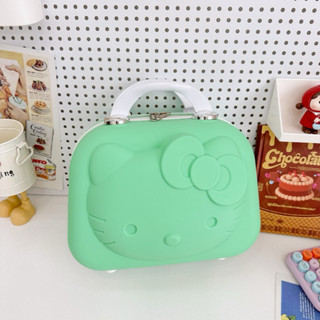 現貨🚀火速發貨🚀《📣出清優惠📣》14吋旅行箱 洗漱包 行李箱 可愛3D Kitty卡通化妝箱 收納箱