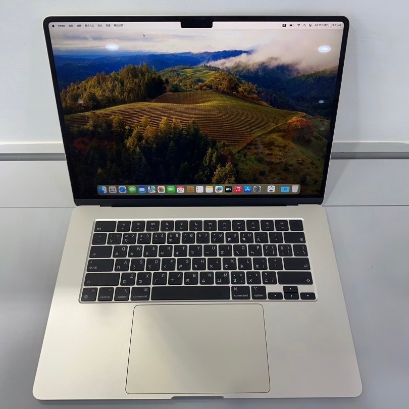 Apple 蘋果 MacBook Air 15吋 M2 256G 星光色(展示機福利品保固到113/7/26)