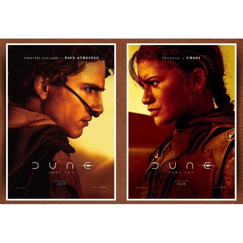 【現貨】《沙丘：第二部 Dune: Part Two》保羅與荃妮角色海報 A3