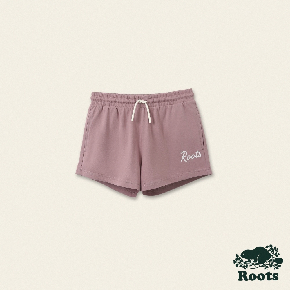 【Roots】大童-自然俱樂部系列 厚磅有機棉休閒短褲