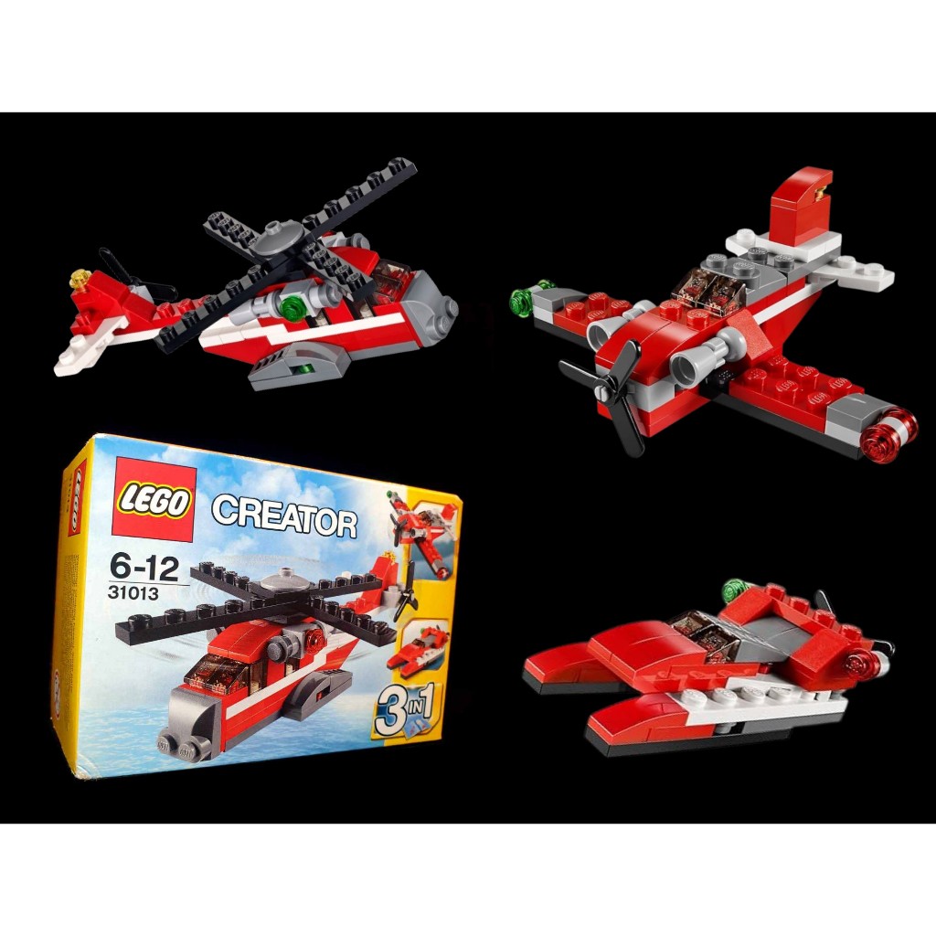 A-39 櫃 ： 樂高 LEGO 31013 紅雷直昇機 RED THUNDER 三合一創作 3IN1　富貴玩具店