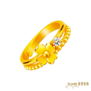 J'code真愛密碼 幸福相伴 - 黃金戒指 情人節金飾 母親節金飾 9999純黃金