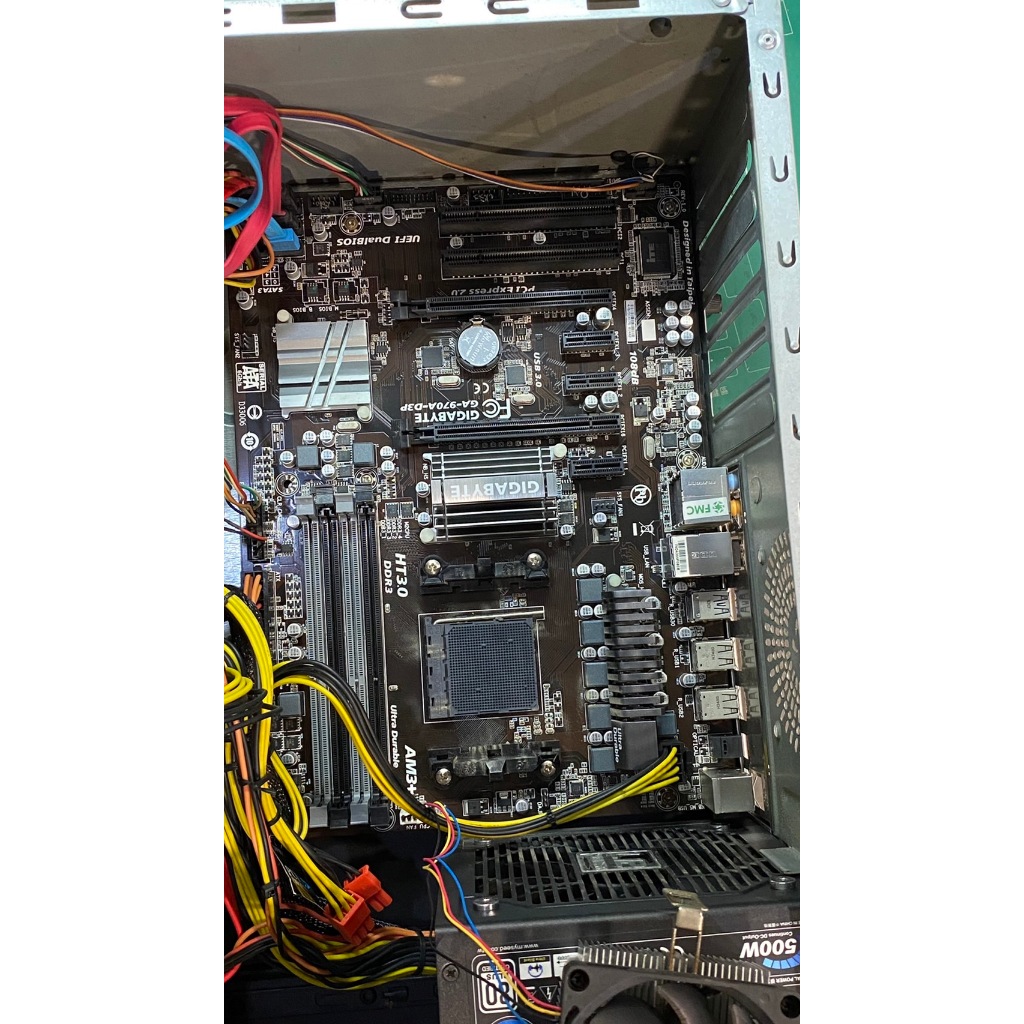 限自取1500 中古 技嘉 GA-970A-D3P REV1.0測試正常保固7天 品相良好