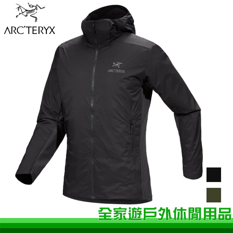 【全家遊】Arcteryx 始祖鳥 男 Atom SL 化纖外套 黑 龍紋綠 Coreloft外套 X000005409