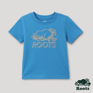 【Roots】小童-宇宙探索系列 框線海狸短袖T恤